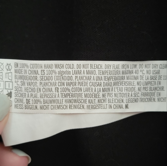 Forever 21 men's open front cardigan size Medium in black - Picture 3 of 3